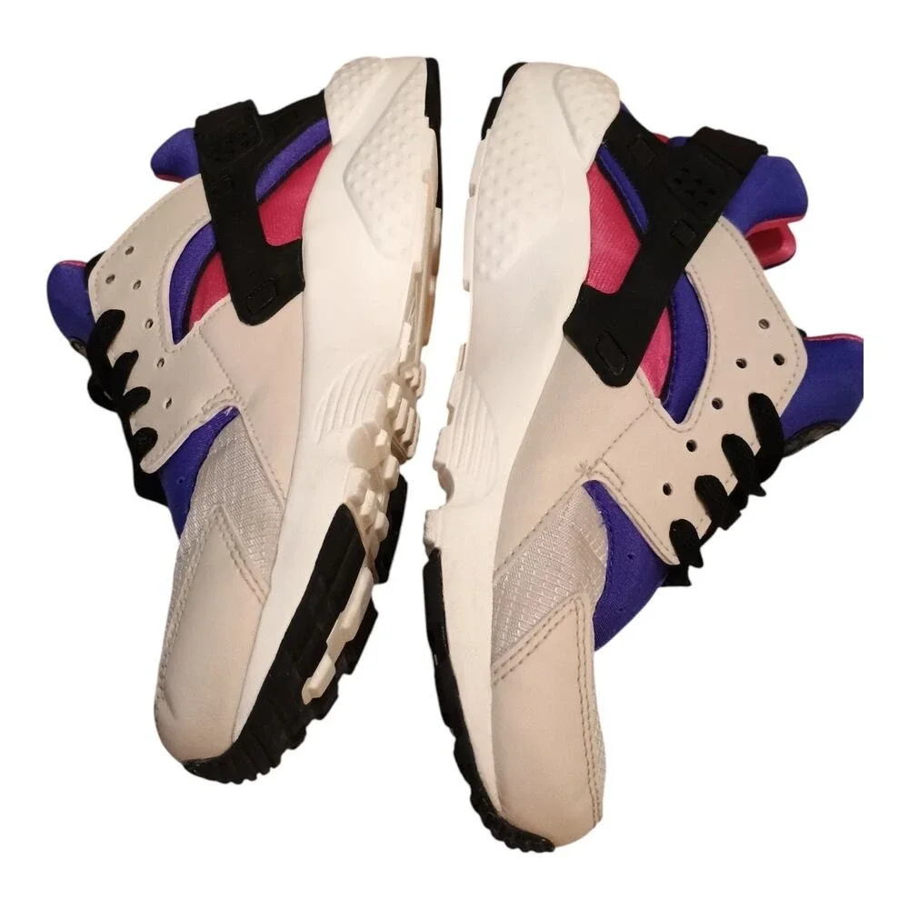 Nike Huarache Kids Run GS Desert Sand Sneakers Pink Purple Youth 6.5 Women's 7.5